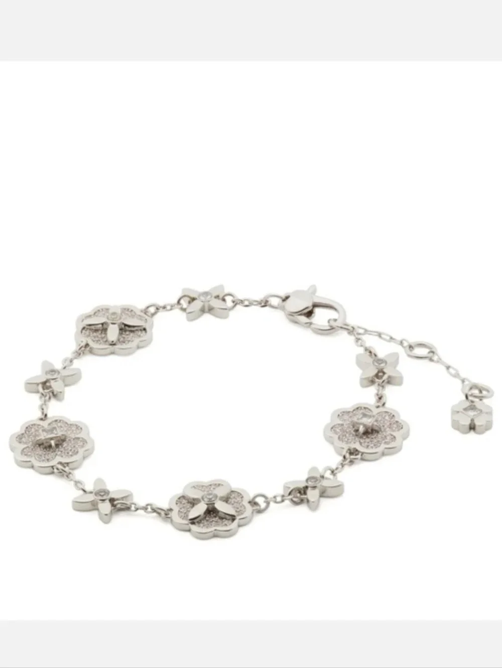 Kate Spade Kate Spade Heritage Bloom Silver Bracelet Nwt - Picture 2 of 4